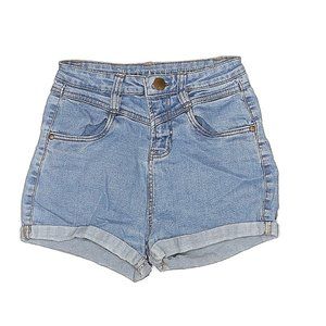 High Waisted Light Wash Jean Shorts